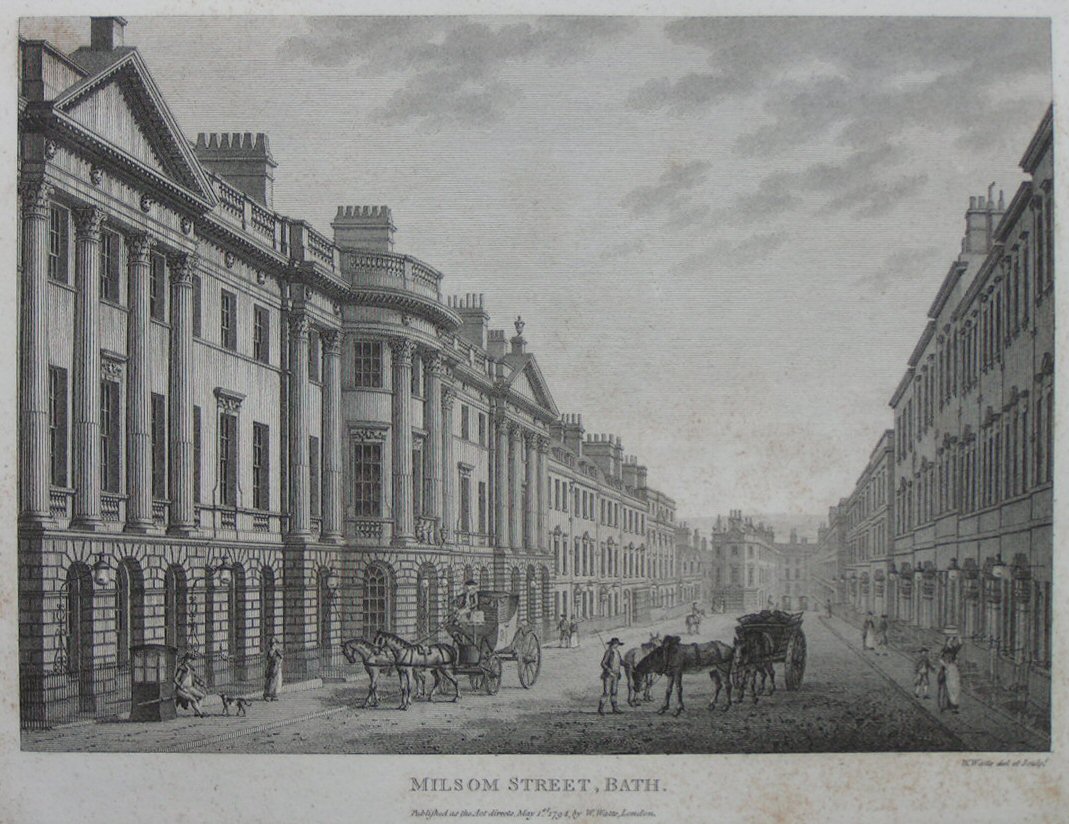 Print - Milsom Street, Bath. - Watts